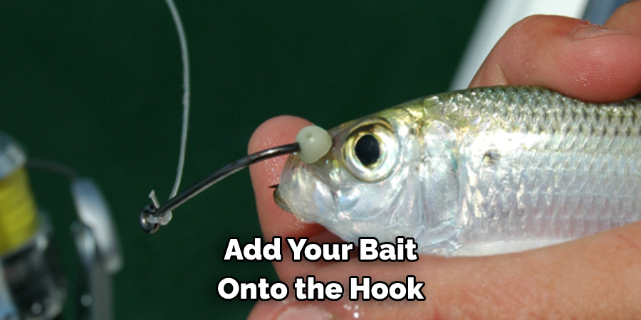 Add Your Bait 
Onto the Hook