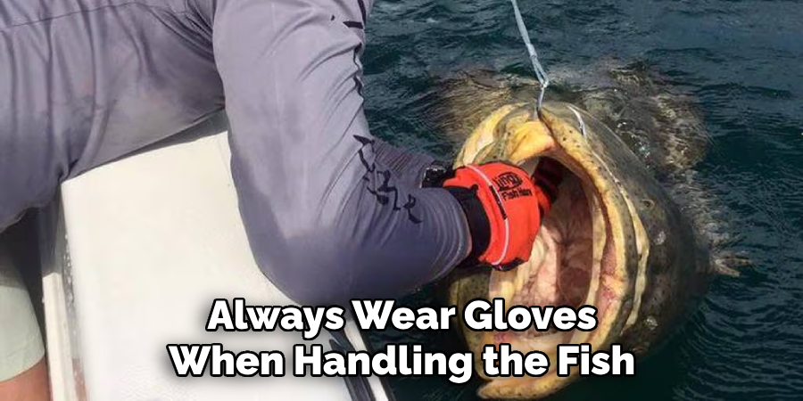 Always Wear Gloves When Handling the Fish