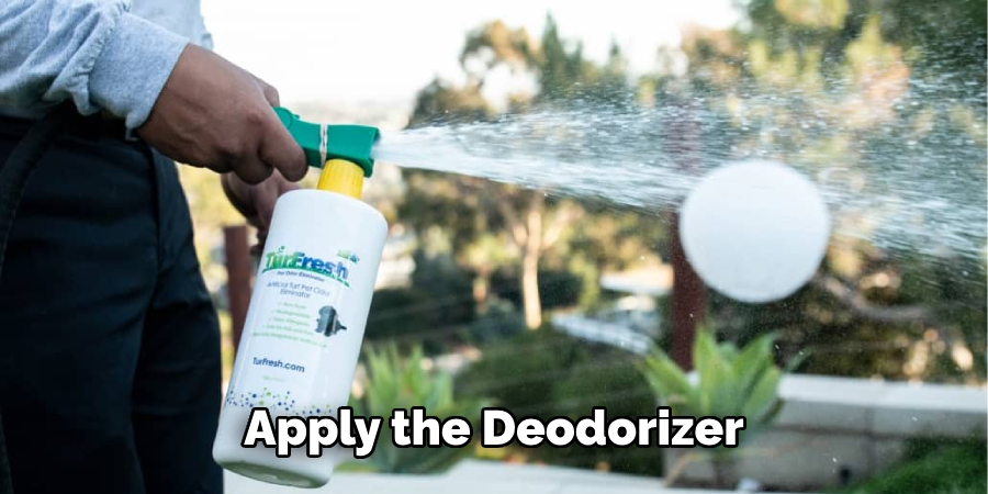 Apply the Deodorizer