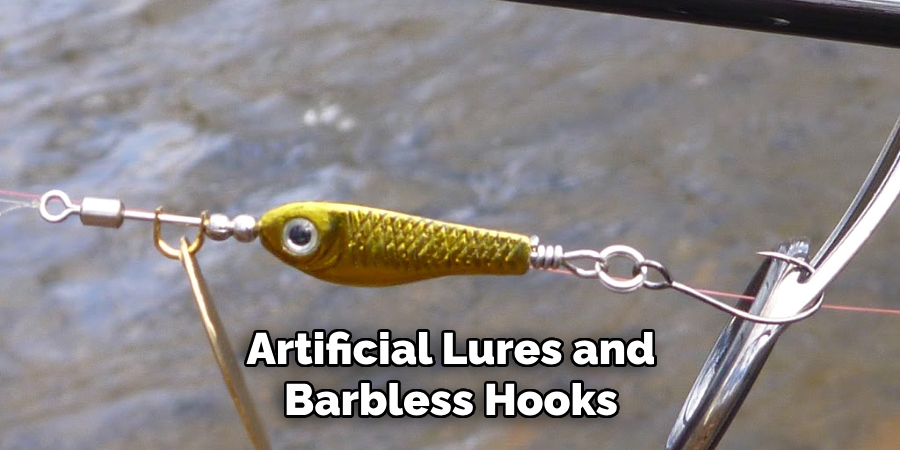 Artificial Lures and Barbless Hooks