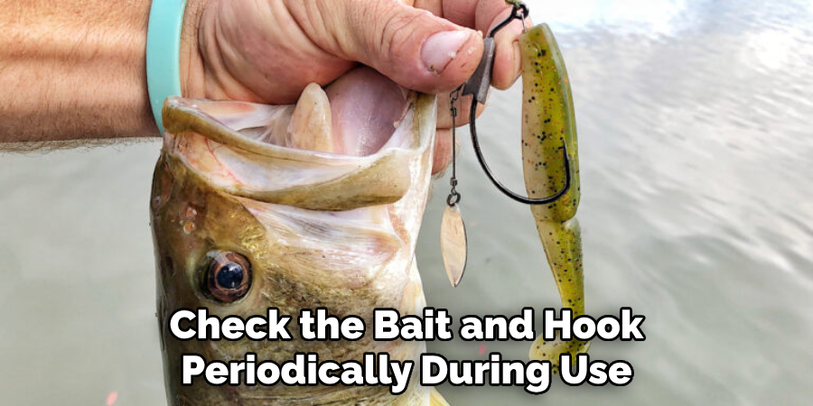 Check the Bait and Hook Periodically During Use