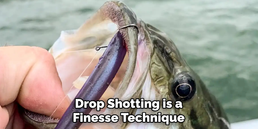Drop Shotting is a Finesse Technique