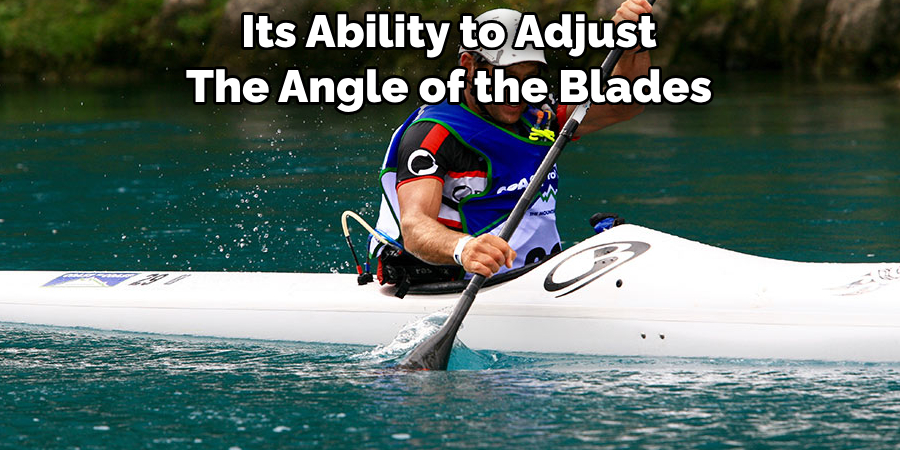 Its Ability to Adjust The Angle of the Blades