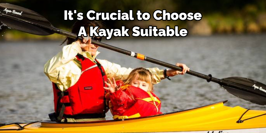 It's Crucial to Choose 
A Kayak Suitable