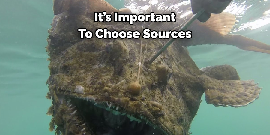 It’s Important To Choose Sources