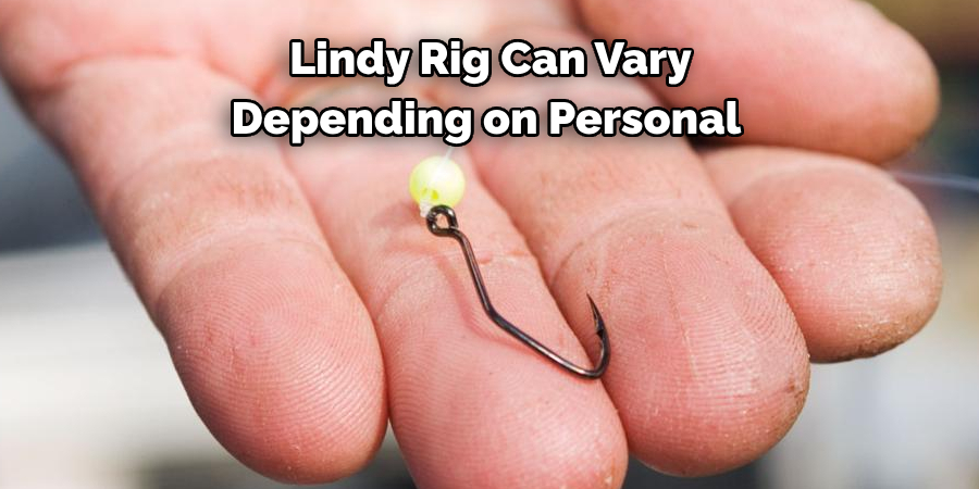 Lindy Rig Can Vary 
Depending on Personal 