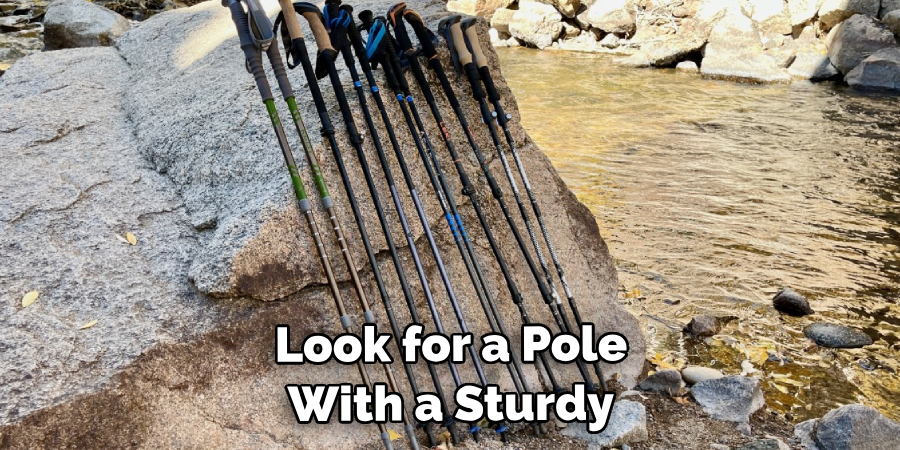 Look for a Pole With a Sturdy 