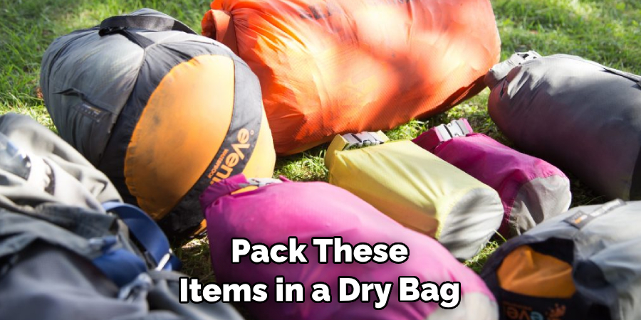 Pack These Items in a Dry Bag 