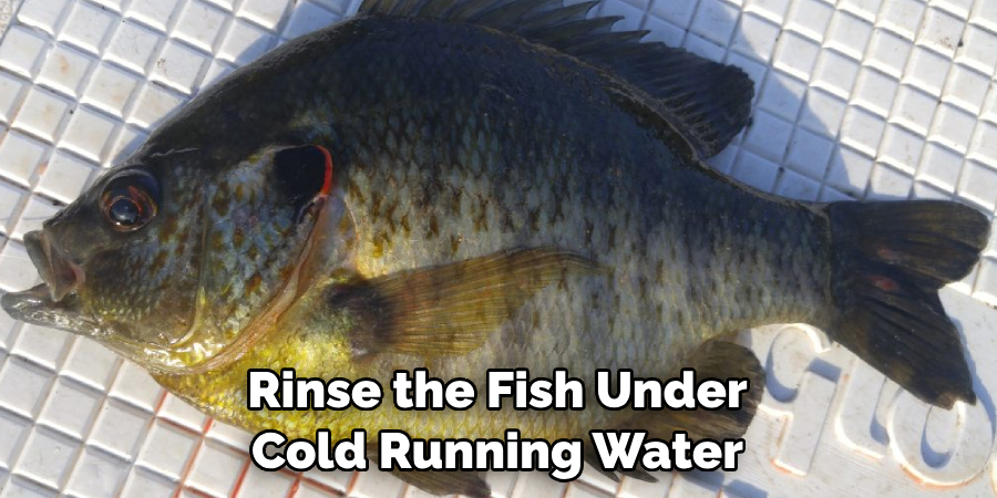 Rinse the Fish Under Cold Running Water