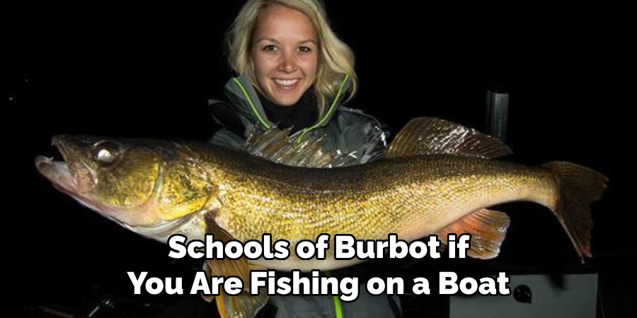 Schools of Burbot if You Are Fishing on a Boat