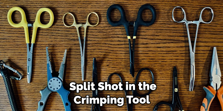  Split Shot in the Crimping Tool 