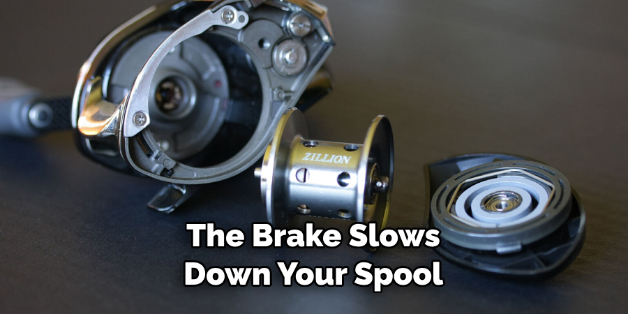 The Brake Slows 
Down Your Spool