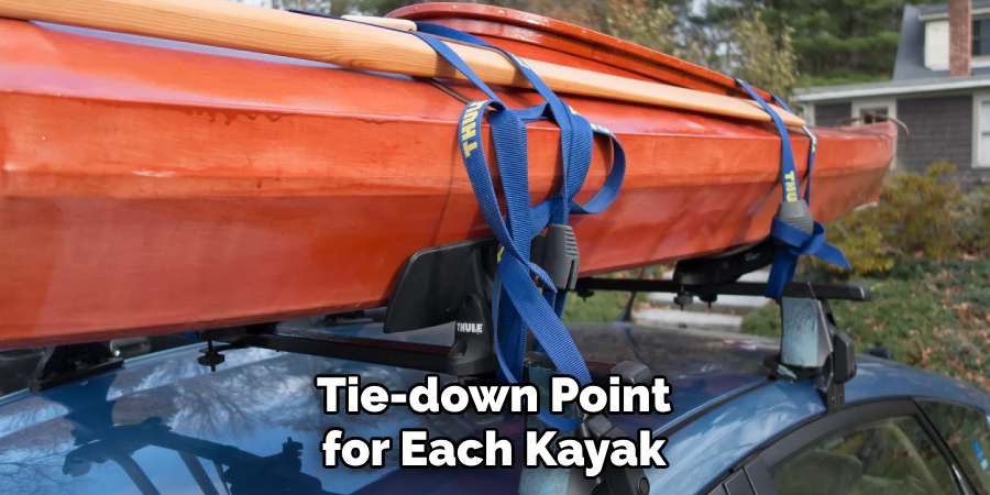 Tie-down Point for Each Kayak