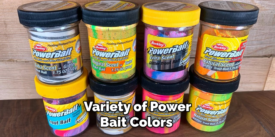  Variety of Power Bait Colors