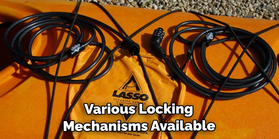  Various Locking Mechanisms Available