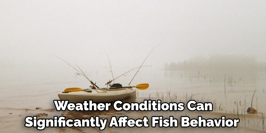 Weather Conditions Can 
Significantly Affect Fish Behavior 