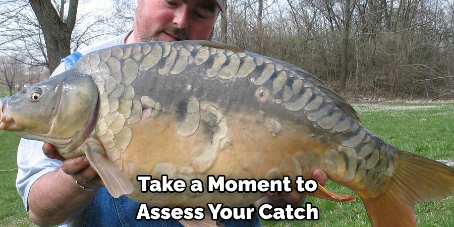 take a moment to assess your catch