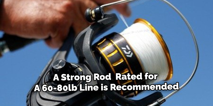 A Strong Rod Rated for A 60-80lb Line is Recommended