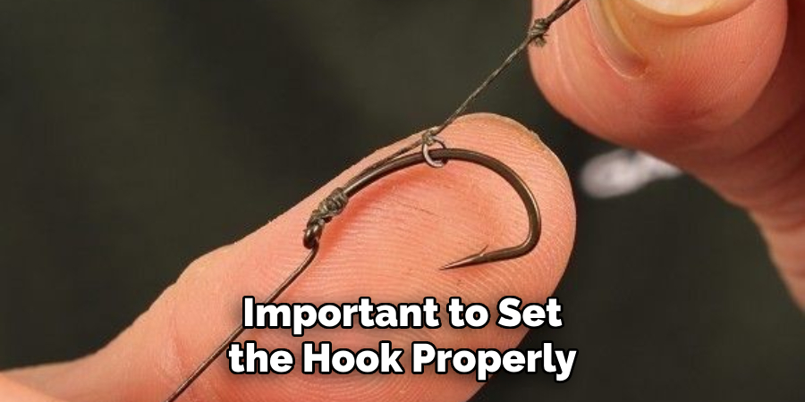 Important to Set the Hook Properly