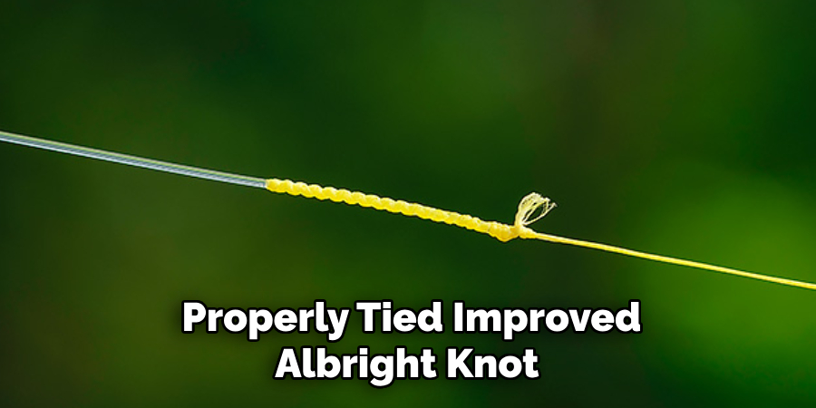 Properly Tied Improved Albright Knot