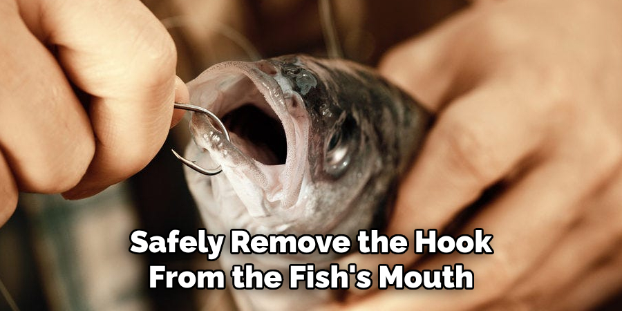 Safely Remove the Hook From the Fish's Mouth