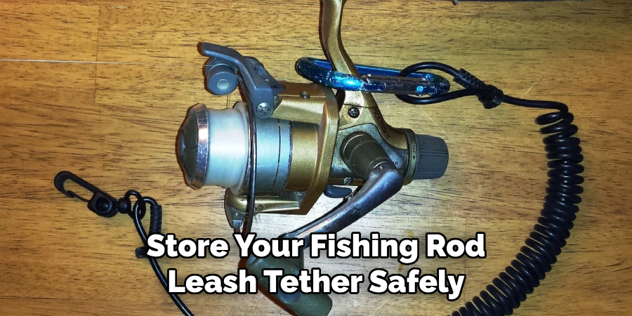 Store Your Fishing Rod Leash Tether Safely