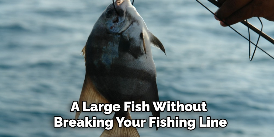 a large fish without breaking your fishing line