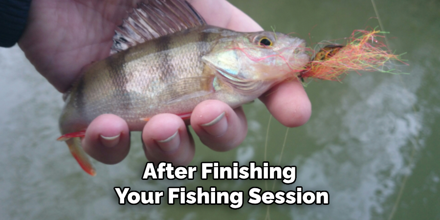 After Finishing Your Fishing Session