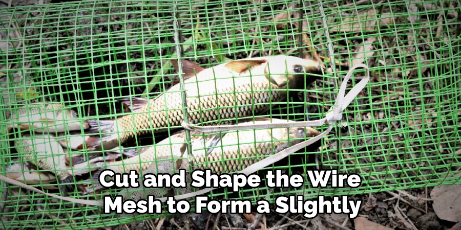 Cut and Shape the Wire Mesh to Form a Slightly