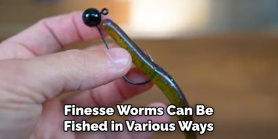 Finesse Worms Can Be Fished in Various Ways