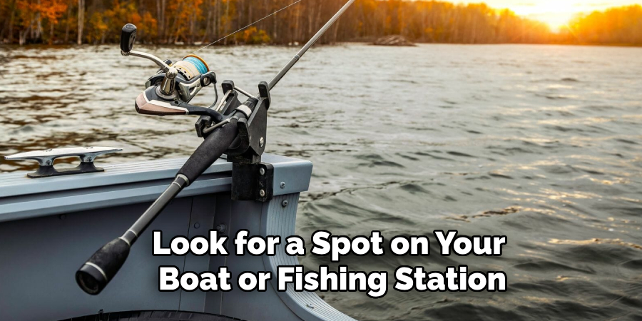 
Look for a Spot on Your Boat or Fishing Station