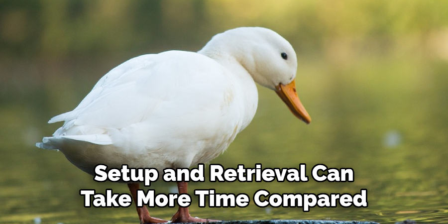 Setup and Retrieval Can Take More Time Compared